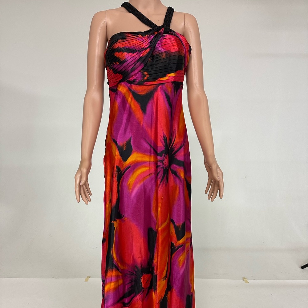 Hailey Logan Prom Dress Multicolor Floral Maxi Dress Size 9/10 Wedding Guest